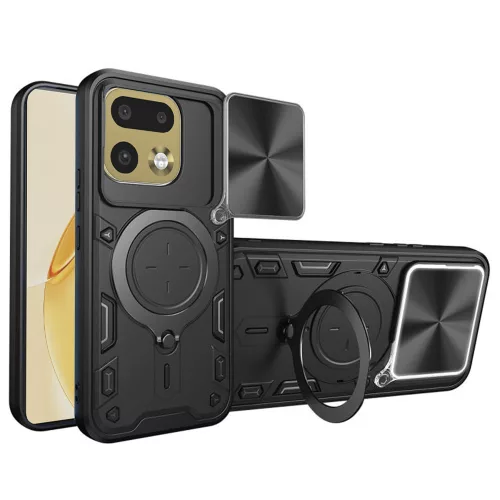 Techsuit - CamGuard Pro tok ütésálló tok - Realme 16 Pro+ - Fekete
