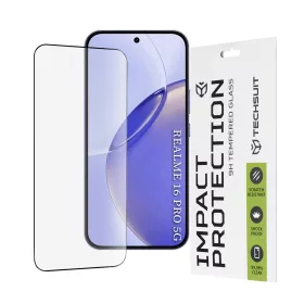   Techsuit - 111D Full Cover / Full Glue üvegfólia - Realme 16 Pro - Fekete
