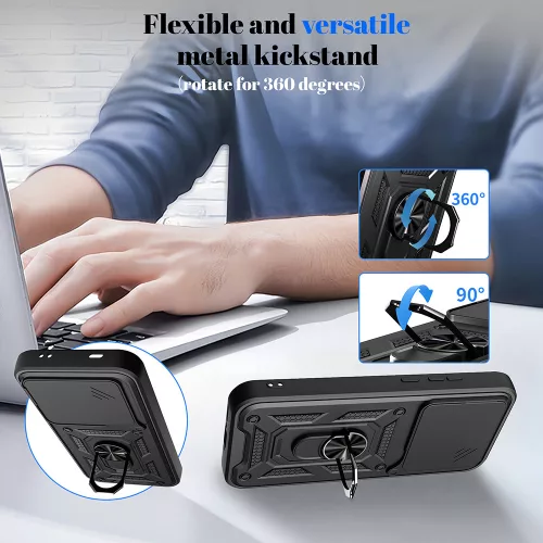 Techsuit - CamShield ütésálló tok - Realme GT 8 Pro - Kék