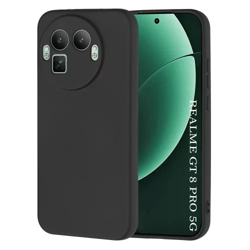 Techsuit - SoftFlex [Round Camera Cutout] - Realme GT 8 Pro - Black