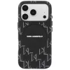 Karl Lagerfeld - Leather KL Monogram Logo MagSafe (KLHMP17L5PGKLMCK) - iPhone 17 Pro - Black