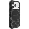 Karl Lagerfeld - Leather KL Monogram Logo MagSafe (KLHMP17L5PGKLMCK) - iPhone 17 Pro - Black