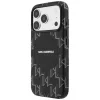 Karl Lagerfeld - Leather KL Monogram Logo MagSafe (KLHMP17L5PGKLMCK) - iPhone 17 Pro - Black