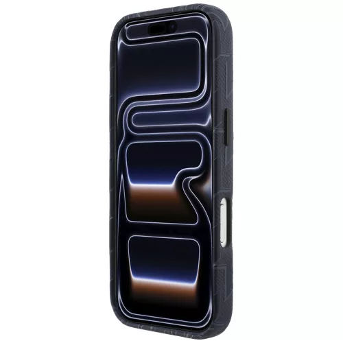 Karl Lagerfeld - Leather KL Monogram Logo MagSafe (KLHMP17L5PGKLMCB) - iPhone 17 Pro - Blue