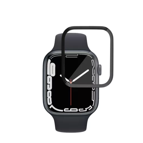 Techsuit - Nano Flex (2 pack) - Apple Watch 7 / 8 / 9 41mm - Black