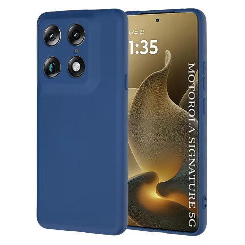 Techsuit - SoftFlex szilikon tok - Motorola Signature - Sötétkék