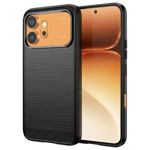 Techsuit - Carbon Silicone - Honor 600 / 600 Pro - Black