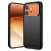 Techsuit - Carbon szilikon tok - Honor 600 / 600 Pro - Fekete