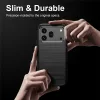 Techsuit - Carbon Silicone - Honor 600 / 600 Pro - Black