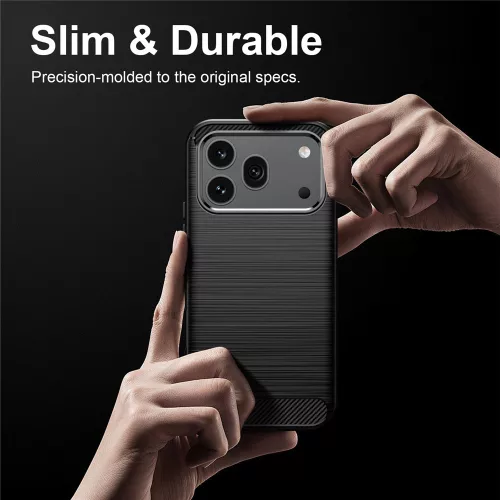 Techsuit - Carbon Silicone - Honor 600 / 600 Pro - Black