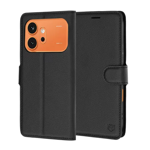 Techsuit - Leather Folio - Honor 600 / 600 Pro - Black