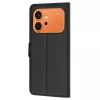 Techsuit - Leather Folio - Honor 600 / 600 Pro - Black