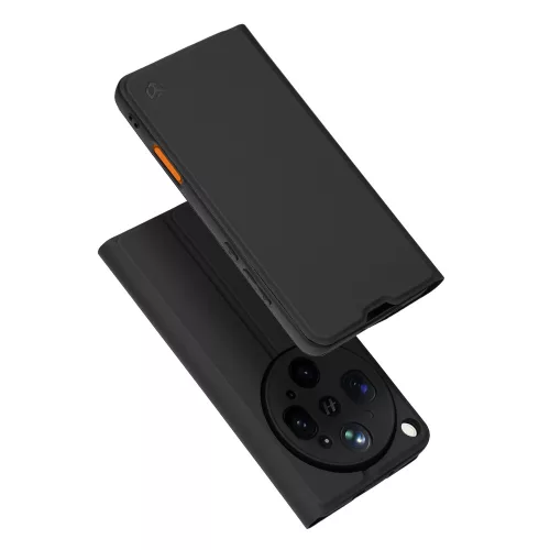 Techsuit - Magskin Book kinyitható tok - Oppo Find X9 Ultra - Fekete