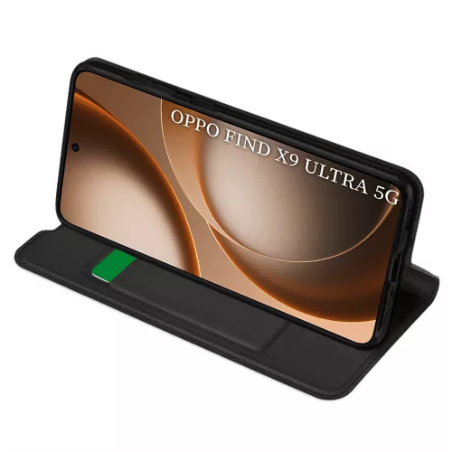 Techsuit - Magskin Book kinyitható tok - Oppo Find X9 Ultra - Fekete