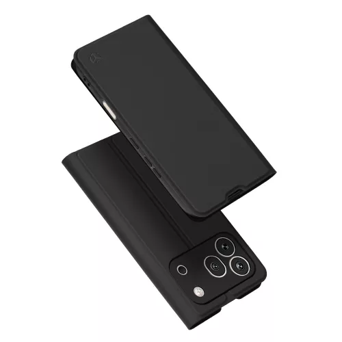 Techsuit - Magskin Book kinyitható tok - Honor 600 Pro - Fekete