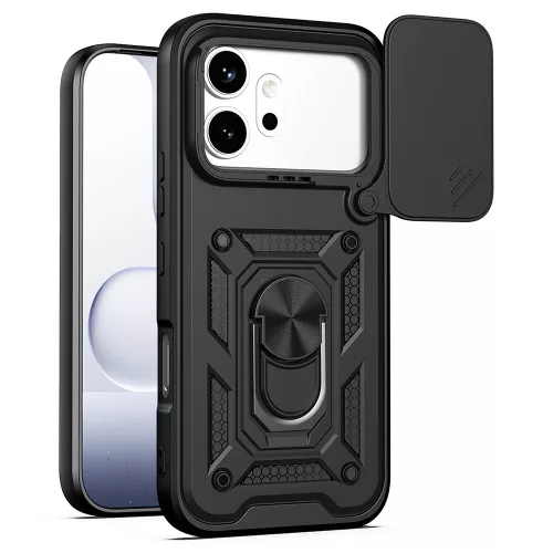Techsuit - CamShield ütésálló tok - Honor 600 / 600 Pro - Fekete