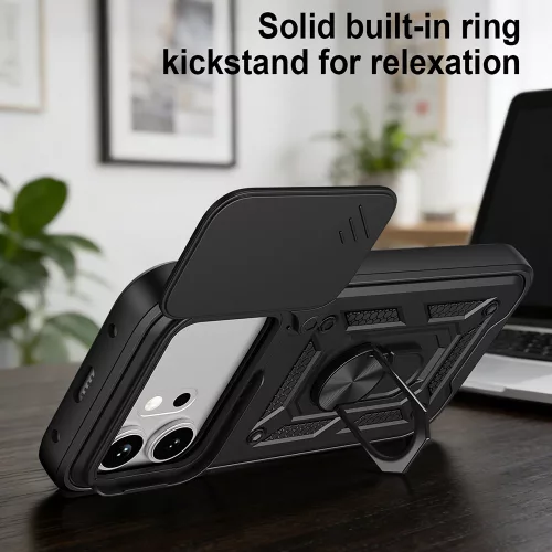 Techsuit - CamShield ütésálló tok - Honor 600 / 600 Pro - Fekete
