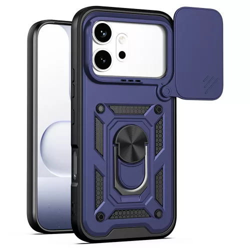 Techsuit - Camshield ütésálló tok - Honor 600 / 600 Pro - Kék
