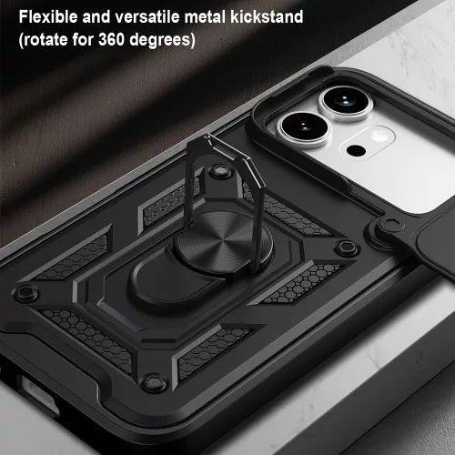 Techsuit - Camshield ütésálló tok - Honor 600 / 600 Pro - Kék