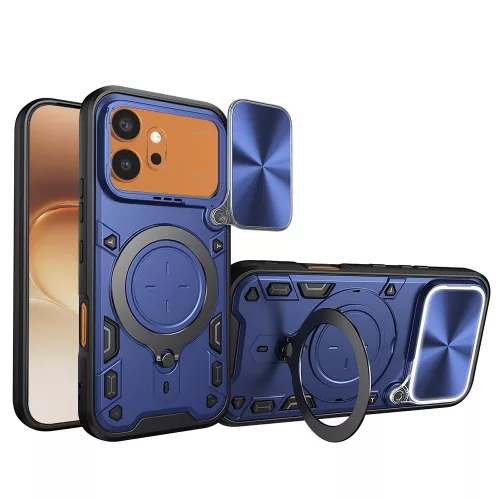 Techsuit - CamGuard Pro tok ütésálló tok - Honor 600 / 600 Pro - Kék