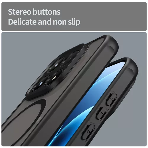 Techsuit - HaloFrost II MagSafe tok - Honor 600 Pro - Fekete