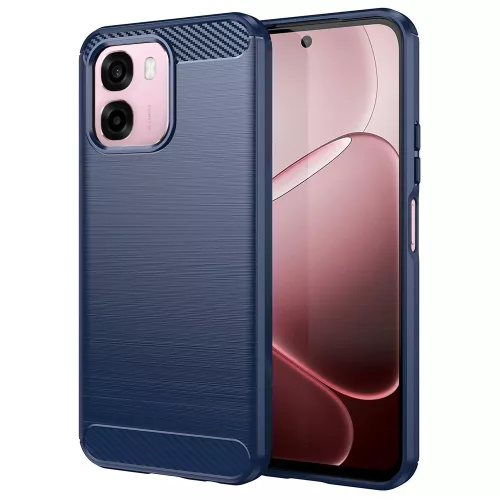 Techsuit - Carbon Silicone - Oppo A6 4G / A6x 4G / A6x 5G / A6k 4G - Blue