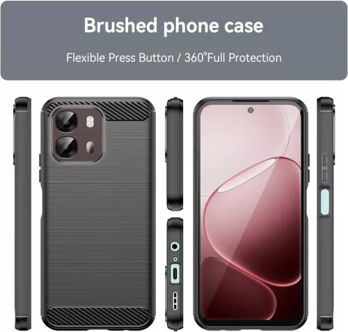 Techsuit - Carbon Silicone - Oppo A6 4G / A6x 4G / A6x 5G / A6k 4G - Blue