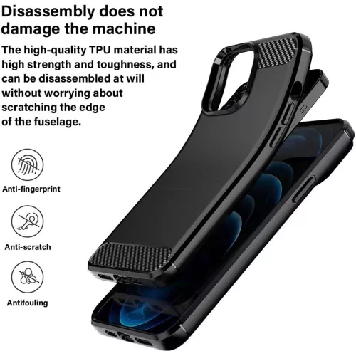 Techsuit - Carbon Silicone - Oppo A6 4G / A6x 4G / A6x 5G / A6k 4G - Blue