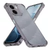 Techsuit - Shockproof Átlátszó Ütésálló Szilikon tok - Oppo A6x 4G / A6x 5G / A6k 4G - Átlátszó fekete