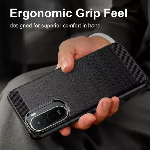 Techsuit - Carbon Silicone - Xiaomi Redmi A7 Pro 4G - Black