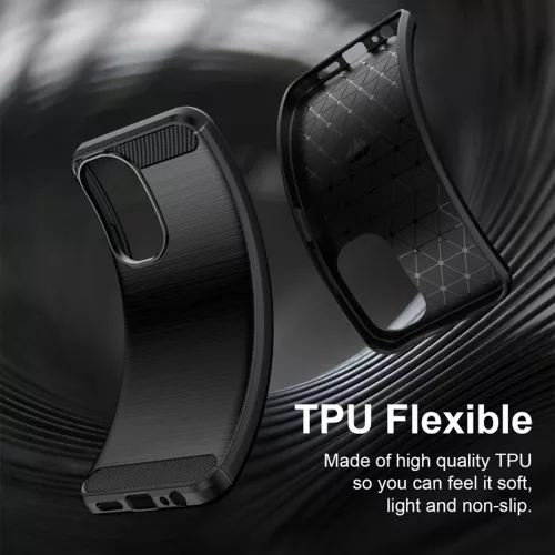Techsuit - Carbon Silicone - Xiaomi Redmi A7 Pro 4G - Black