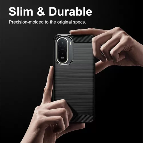 Techsuit - Carbon Silicone - Xiaomi Redmi A7 Pro 4G - Black