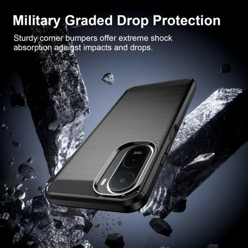 Techsuit - Carbon Silicone - Xiaomi Redmi A7 Pro 4G - Black