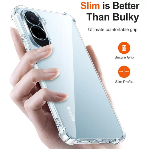 Techsuit - Shockproof Clear Silicone - Xiaomi Redmi A7 Pro 4G - Clear