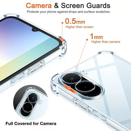 Techsuit - Shockproof Clear Silicone - Xiaomi Redmi A7 Pro 4G - Clear
