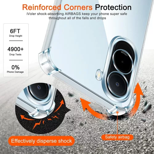 Techsuit - Shockproof Clear Silicone - Xiaomi Redmi A7 Pro 4G - Clear