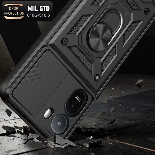 Techsuit - CamShield ütésálló tok - Xiaomi Redmi A7 Pro 4G - Fekete