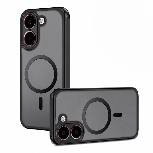 Techsuit - PureFrost MagSafe Ütésálló tok Ütésálló tok - Xiaomi Poco X8 Pro - Matt fekete