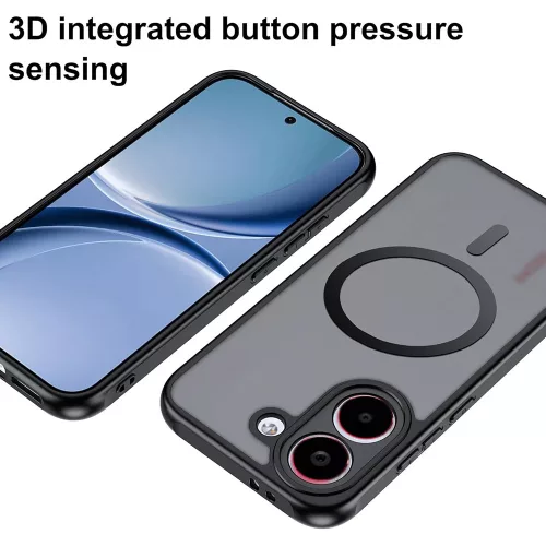 Techsuit - PureFrost MagSafe Ütésálló tok Ütésálló tok - Xiaomi Poco X8 Pro - Matt fekete