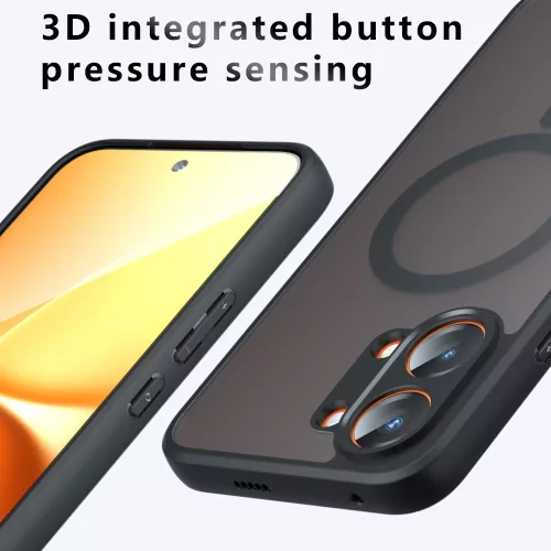 Techsuit - PureFrost MagSafe Ütésálló tok Ütésálló tok - Xiaomi Poco X8 Pro Max - Matt fekete