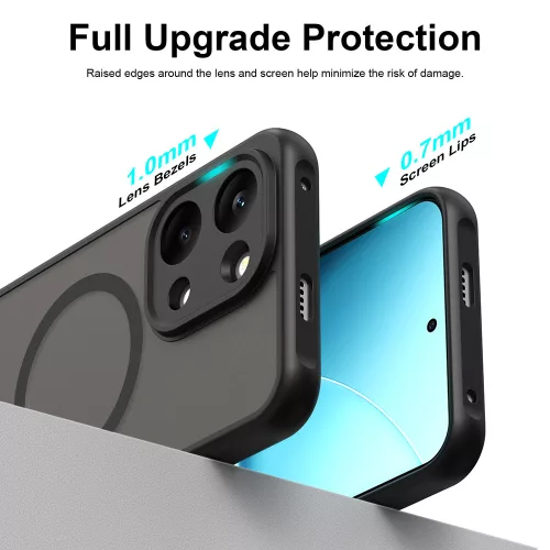 Techsuit - HaloFrost II MagSafe tok - Xiaomi Poco X8 Pro Max - Fekete