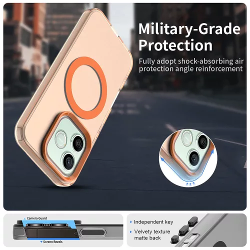 Techsuit - CandyCase MagSafe tok - Honor 600 Lite - Narancssárga