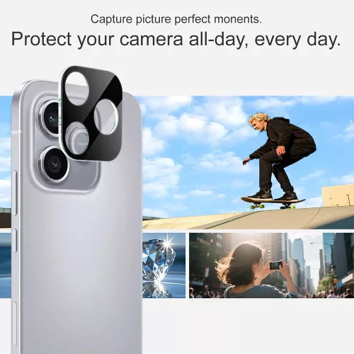 Techsuit - Full Camera - Kameravédő üvegfólia - Honor 600 Lite - Fekete