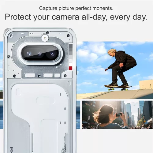 Techsuit - Full Camera - Kameravédő üvegfólia - Nothing Phone (4a) - Fekete