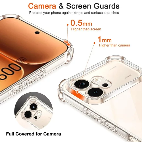Techsuit - Shockproof Clear Silicone - Honor 600 - Clear