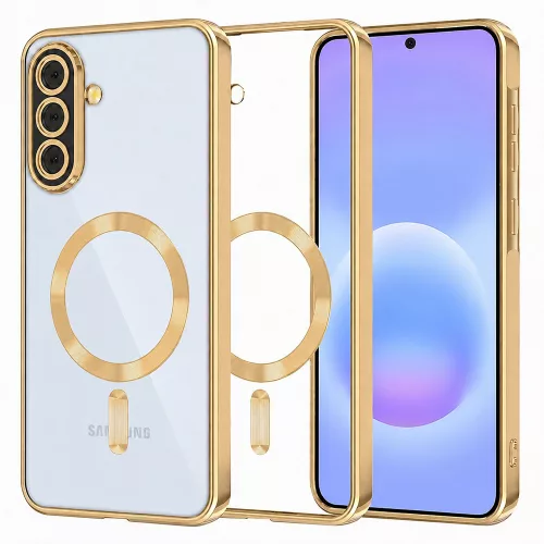 Techsuit - Luxury Crystal MagSafe tok - Samsung Galaxy A57 5G - Gold