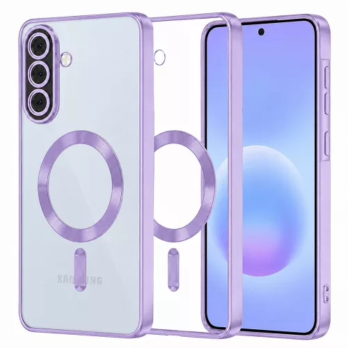 Techsuit - Luxury Crystal MagSafe tok - Samsung Galaxy A57 5G - Light Purple