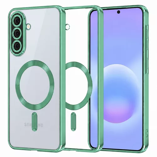 Techsuit - Luxury Crystal MagSafe tok - Samsung Galaxy A57 5G - Light Green