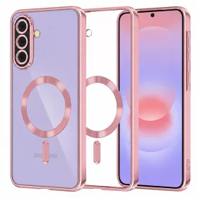   Techsuit - Luxury Crystal MagSafe tok - Samsung Galaxy A37 5G - Pink
