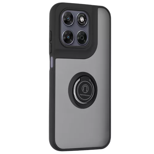 Techsuit - Glinth gyűrűs tok - Motorola Moto G77 / G67 - Fekete